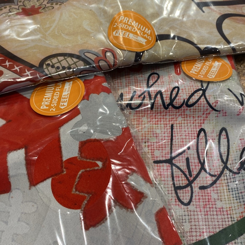 3 NIP Lang Christmas Holiday Garden Flags Premium 28” x 40” Noel Merry & Bright - Picture 11 of 11